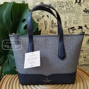 Kate Spade Satchel Lola Glitter Glitter Dusk Navy